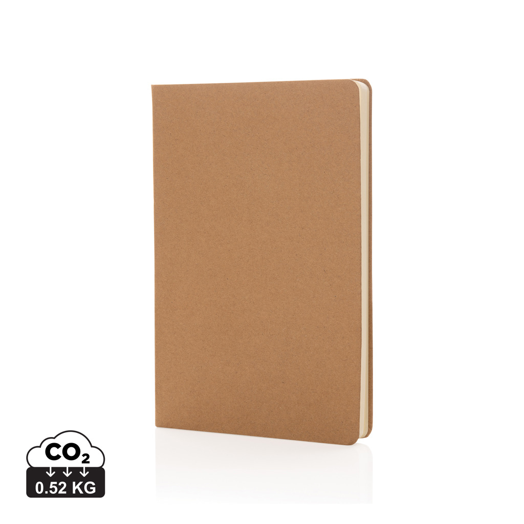 Carnet A5 promotionnel couverture rigide Marron