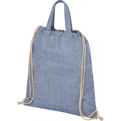 Sac personnalisé en coton recyclé 210g avec cordon Pheebs