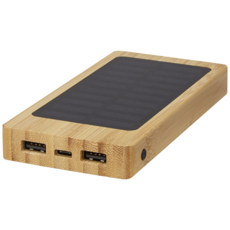 Chargeur solaire publicitaire bambou 8000 mAh Alata