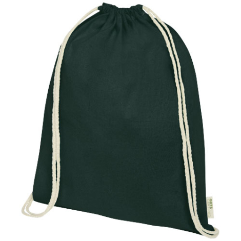 Gym bag personnalisé coton organique 140 g/m² GOTS 5L Orissa
