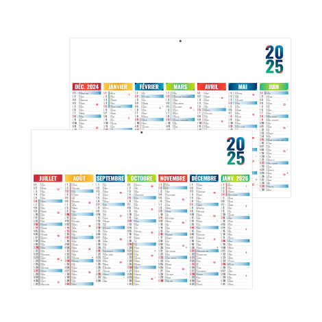 Calendrier bancaire personnalisé - ARLEQUIN