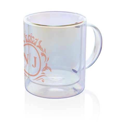 Mug promotionnel double paroi en verre 330ml