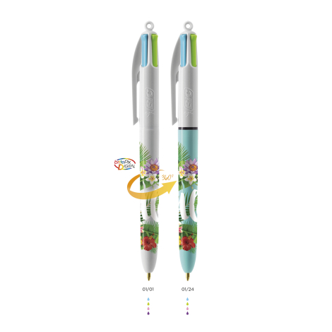 Stylo Multicolore Personnalisé, Stylo 4 Couleurs