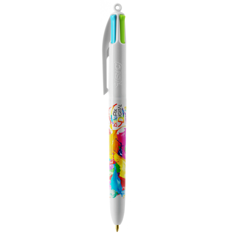 Stylo 4 couleurs personnalisé BIC® Fashion avec Lanyard