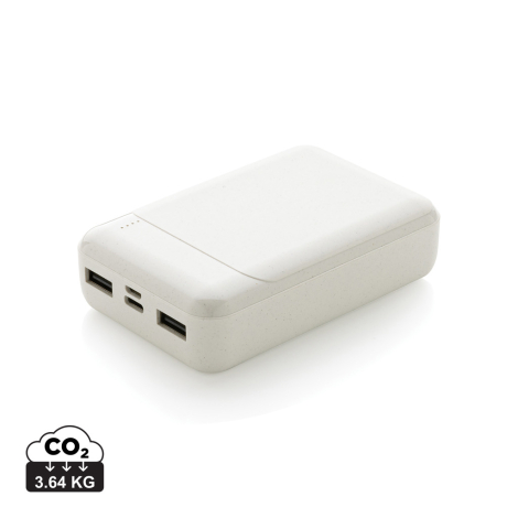 Powerbank plastique recyclé 10.000 mAh publicitaire