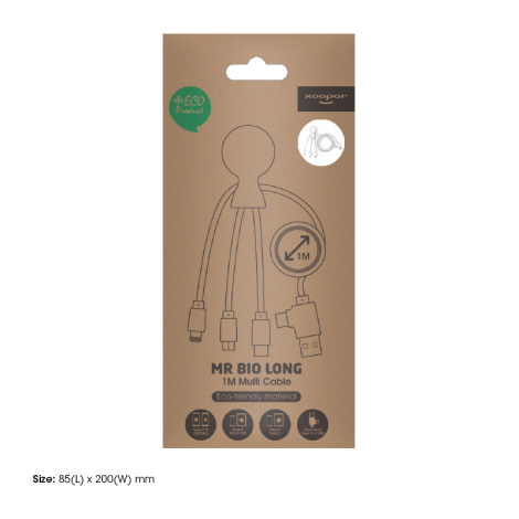 Cable publicitaire Xoopar® Mr Bio Long