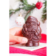 Moulage publicitaire Père Noël au chocolat praliné
