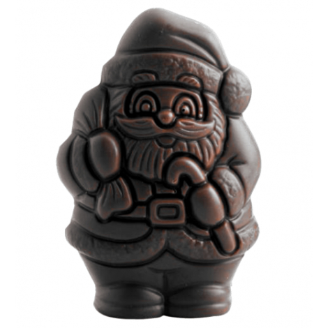 Moulage publicitaire Père Noël au chocolat praliné