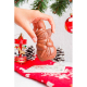 Moulage publicitaire bonhomme de neige chocolat praliné