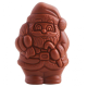 Moulage publicitaire Père Noël au chocolat praliné
