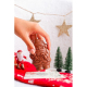 Père Noël en chocolat praliné publicitaire