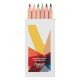 Boîte publicitaire de 6 crayons de couleurs