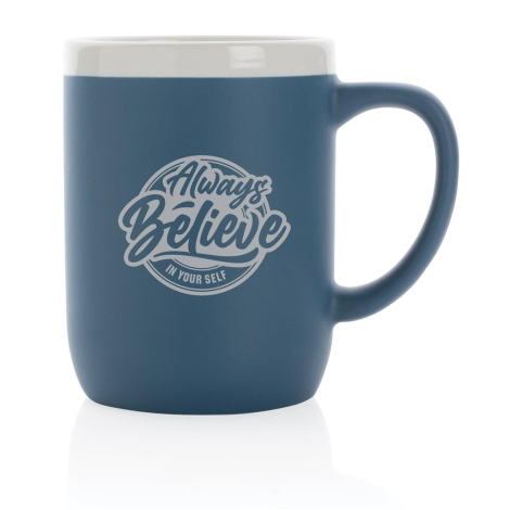Mug bord blanc finition mat publicitaire 300 ml