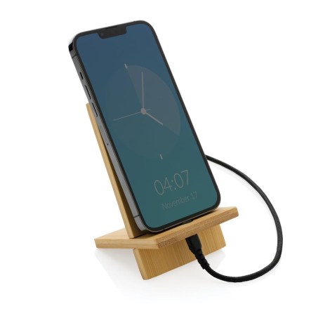 Support bambou personnalisable pour smartphone
