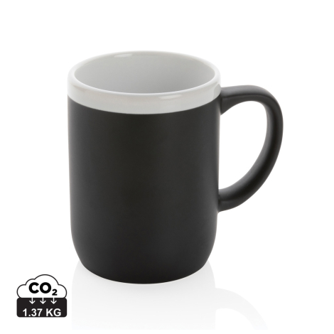 Mug bord blanc finition mat publicitaire 300 ml