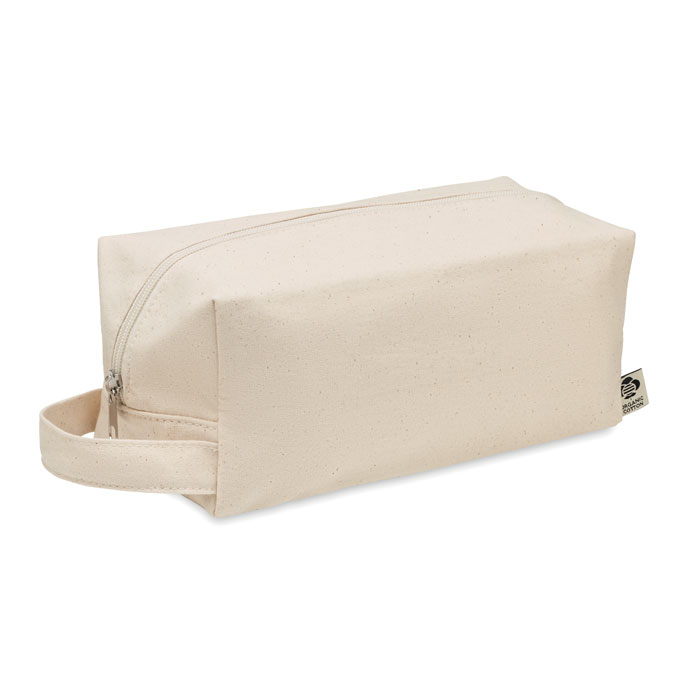 Trousse cosmétique coton bio personnalisée BIA Beige