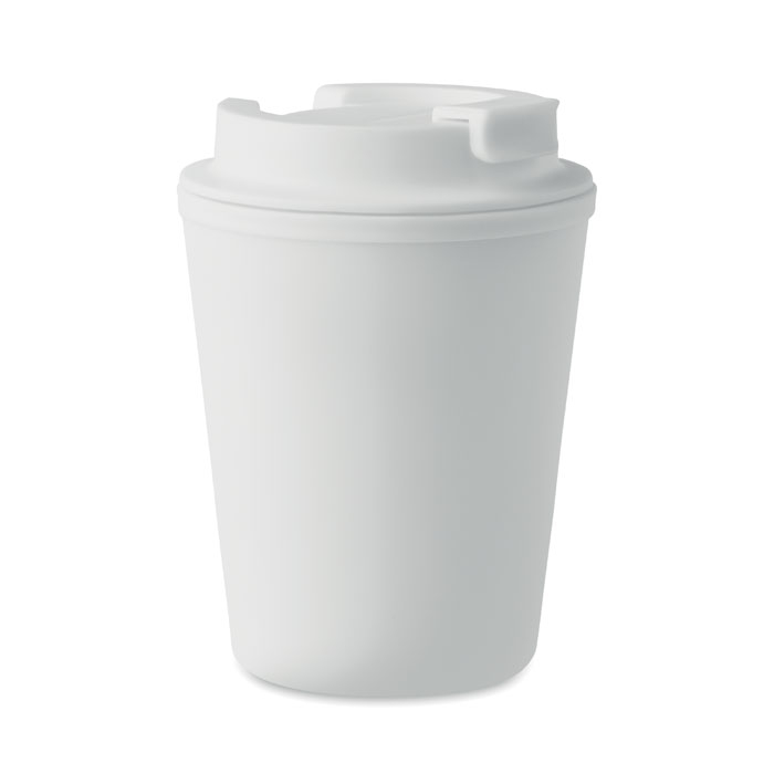 Gobelet personnalisable PP recyclé 300ml TRIDUS Blanc