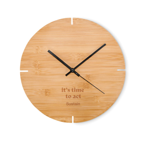 Horloge en bambou personnalisable ESFERE