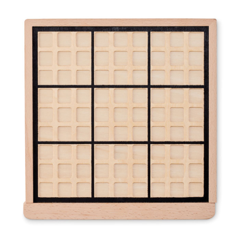 Plateau de sudoku promotionnel en bois SUDOKU