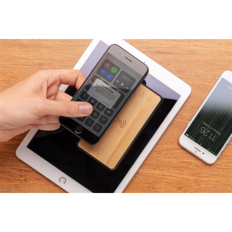 Powerbank promotionnel 8000mAh induction en ABS recyclé