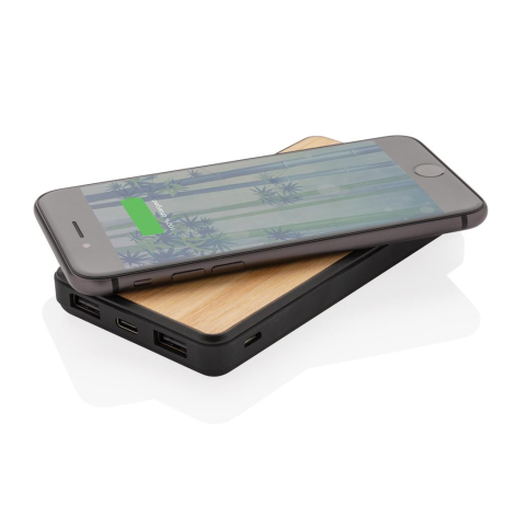 Powerbank promotionnel 8000mAh induction en ABS recyclé