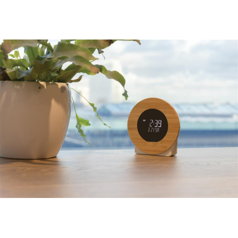 Horloge de bureau promotionnelle ABS recyclé RCS Utah