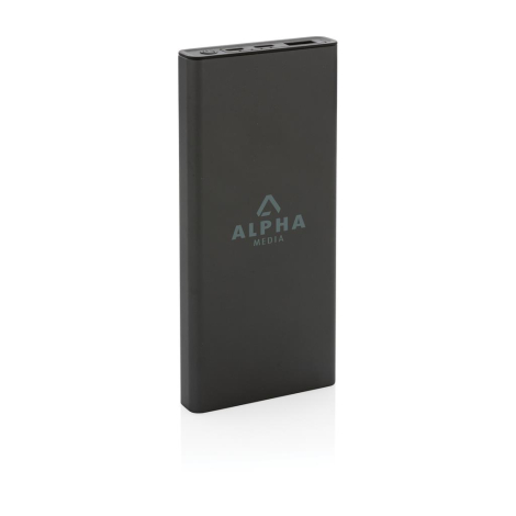Batterie externe alu recyclé personnalisable 10000 mAh Terra