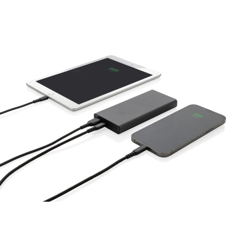 Batterie externe alu recyclé personnalisable 10000 mAh Terra