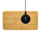 Organiseur de bureau en bambou à personnaliser avec chargeur 10W