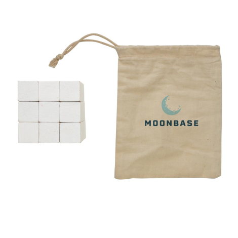 Casse-tête en bois publicitaire avec pochette en toile