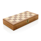 Jeu d'échecs promotionnel en bois et pliable