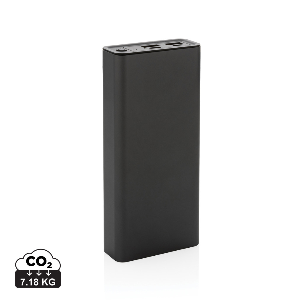 Batterie 20 000 mAh à personnaliser et induction 20W Terra Gris