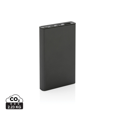 Batterie externe en alu recyclé personnalisable 5000 mAh Terra