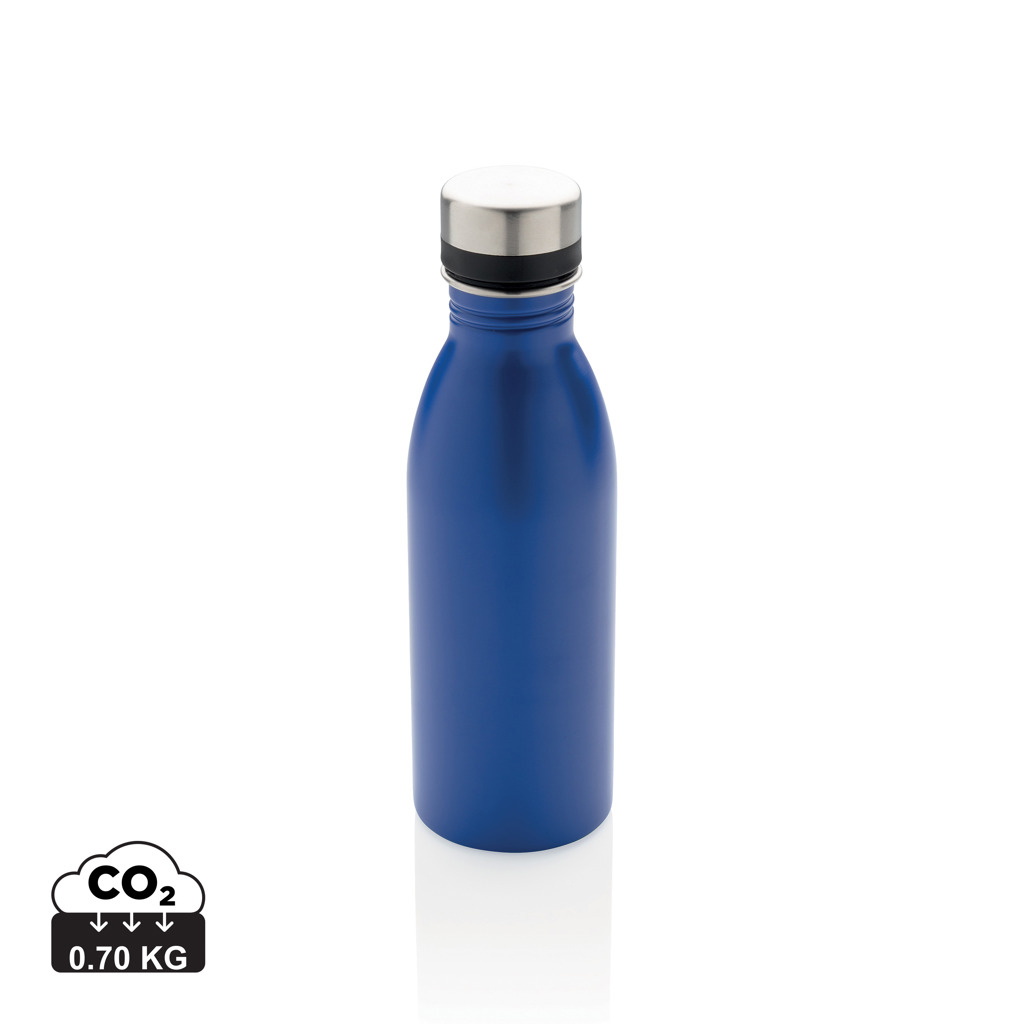 Gourde en inox recyclé 500ml personnalisable Bleu