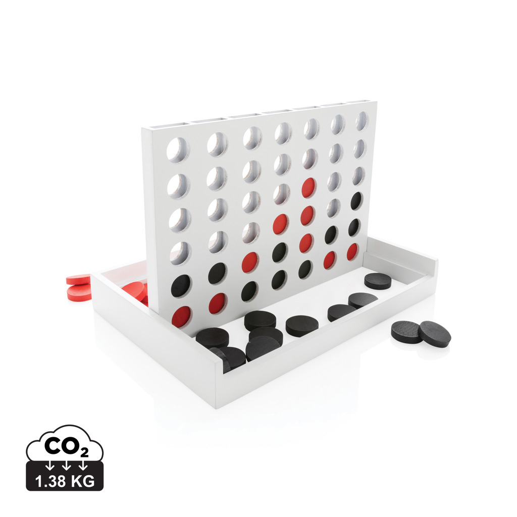 Jeu en bois de Puissance 4 promotionnel Blanc