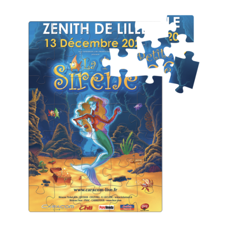 Puzzle magnétique promotionnel- 20.5x29 cm