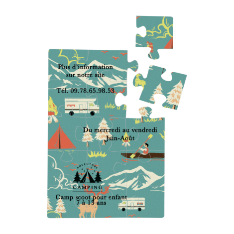 Puzzle personnalisable magnétique - 14.4x20.5 cm Puzzle personnalisable magnétique - 14.4x20.5 cm