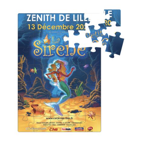 Puzzle magnétique promotionnel- 20.5x29 cm