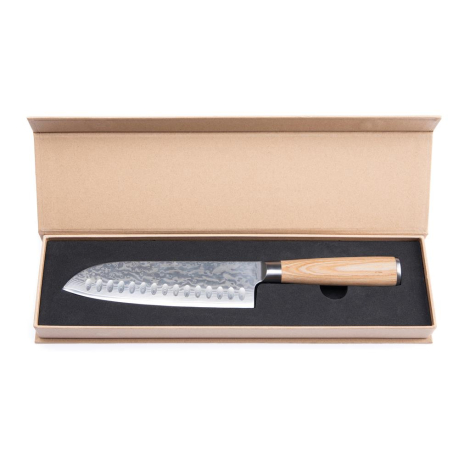 Couteau Santoku Hattasan Damascus personnalisable VINGA