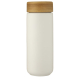 Gobelet céramique 300 ml personnalisable couvercle bambou Lumi 