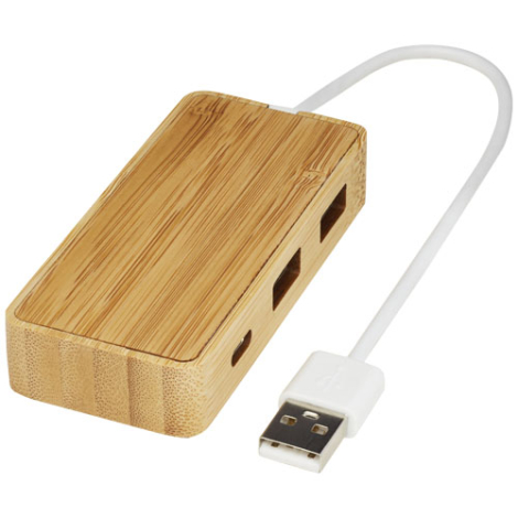 Hub USB en bambou personnalisable Tapas 