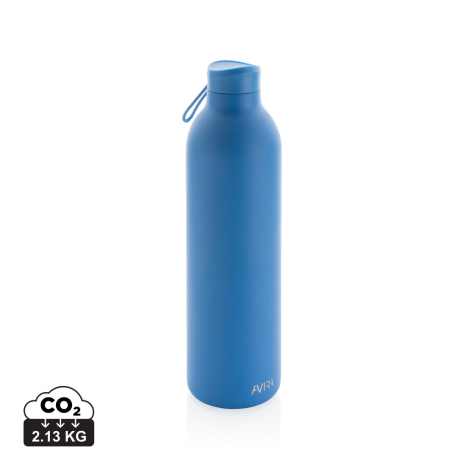 Bouteille promotionnelle acier recyclé isotherme 1L AVIRA