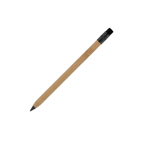 Crayon en bois publicitaire infini avec gomme 