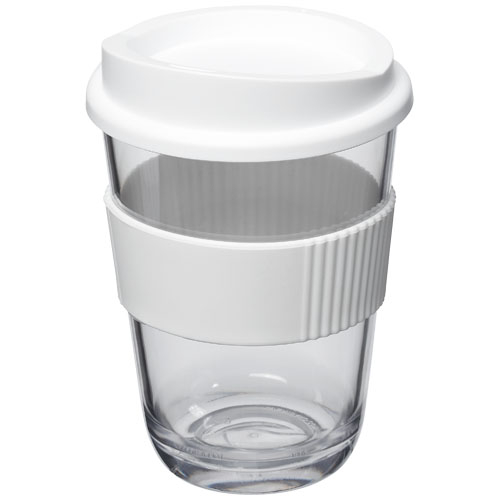Gobelet publicitaire plastique transparent 300ml Americano® Blanc
