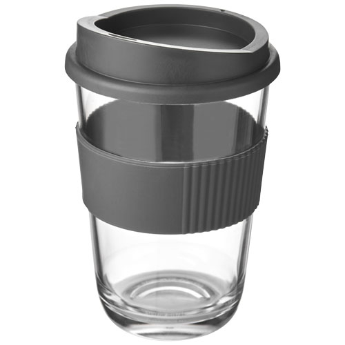 Gobelet publicitaire plastique transparent 300ml Americano® Gris