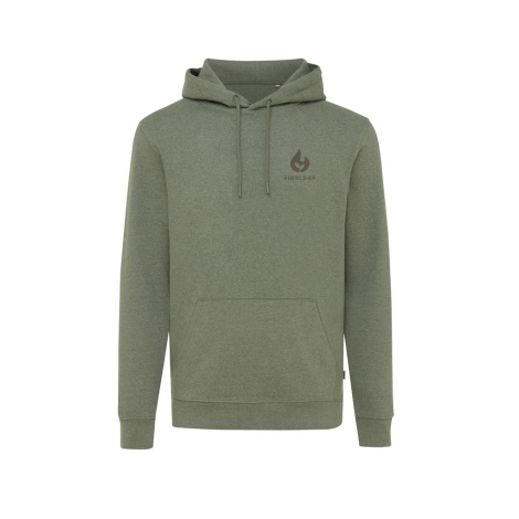 Sweat capuche chiné promotionnel coton recyclé 340g - Iqoniq 