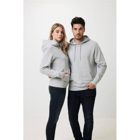 Sweat capuche chiné promotionnel coton recyclé 340g - Iqoniq 