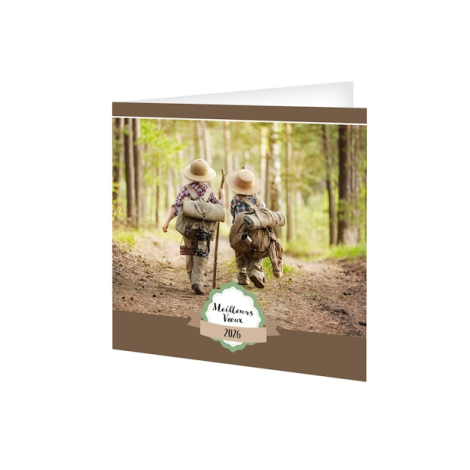 Carte de vœux personnalisable - Bambins Carte de vœux personnalisable - Bambins