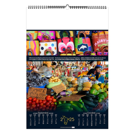 Calendrier illustré publicitaire - Douceurs polynésiennes