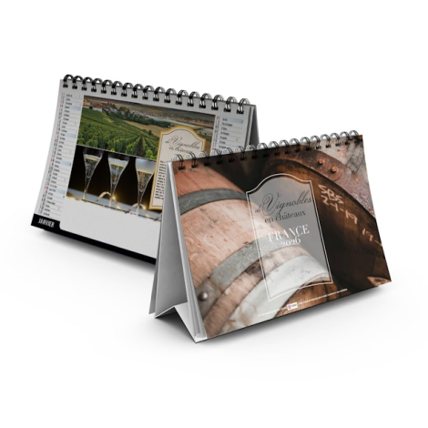 Chevalet standard personnalisable 7 feuillets - Vendange Chevalet standard personnalisable 7 feuillets - Vendange
